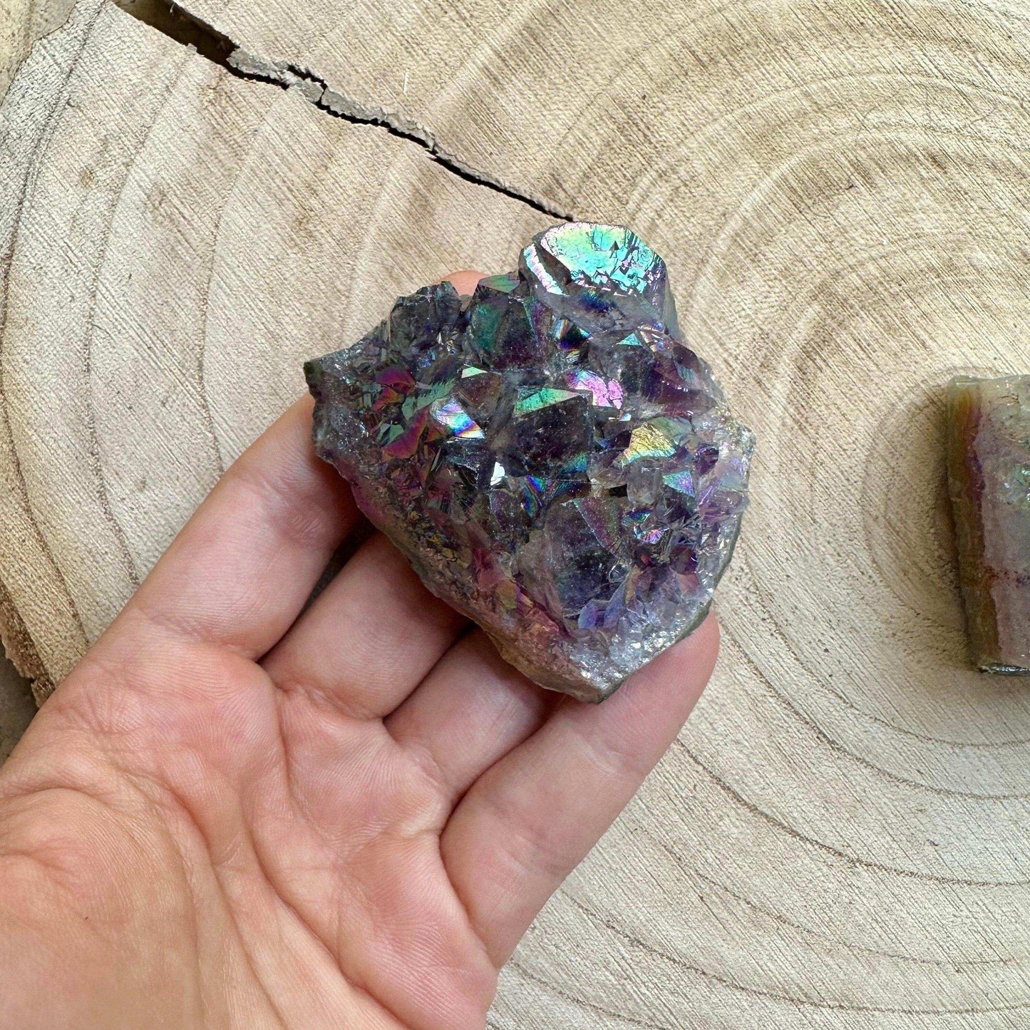 Angel Aura Amethyst Cluster - GetYourCrystal