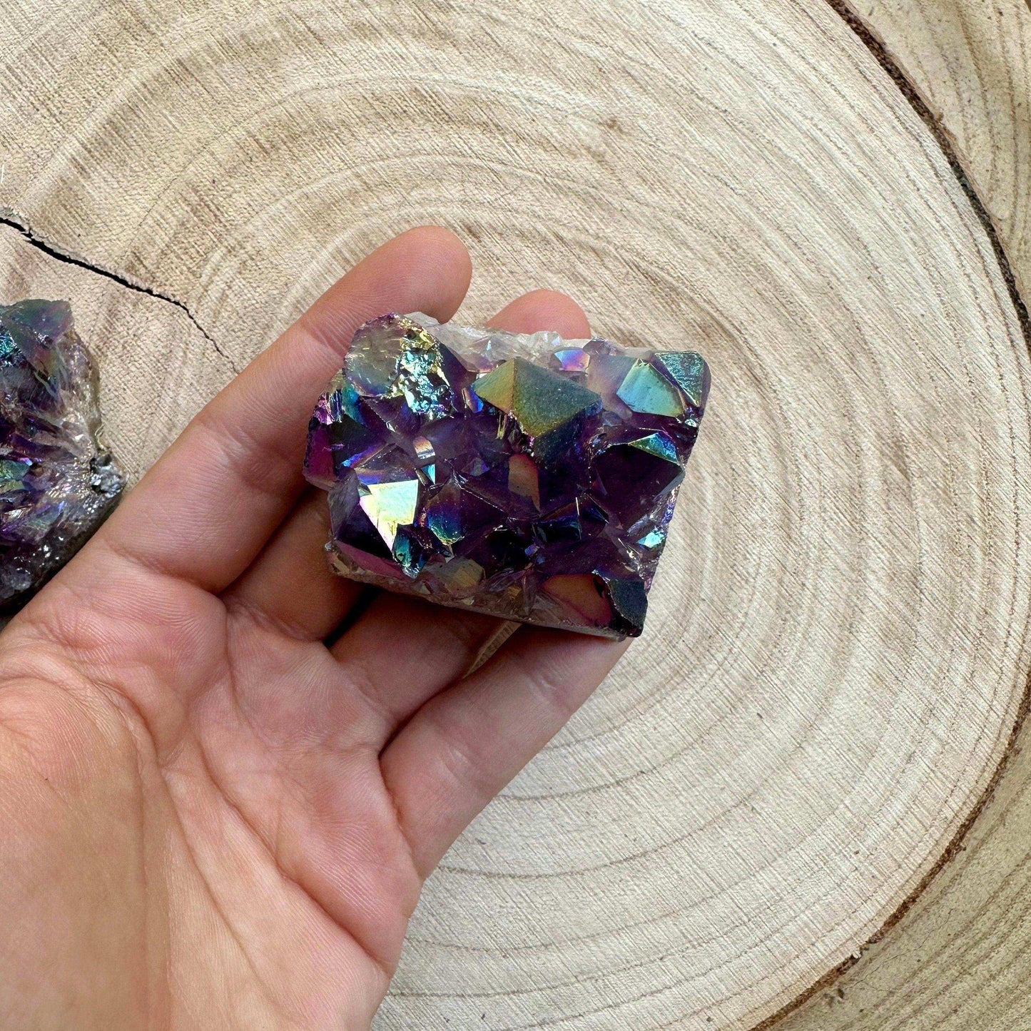 Angel Aura Amethyst Cluster - GetYourCrystal