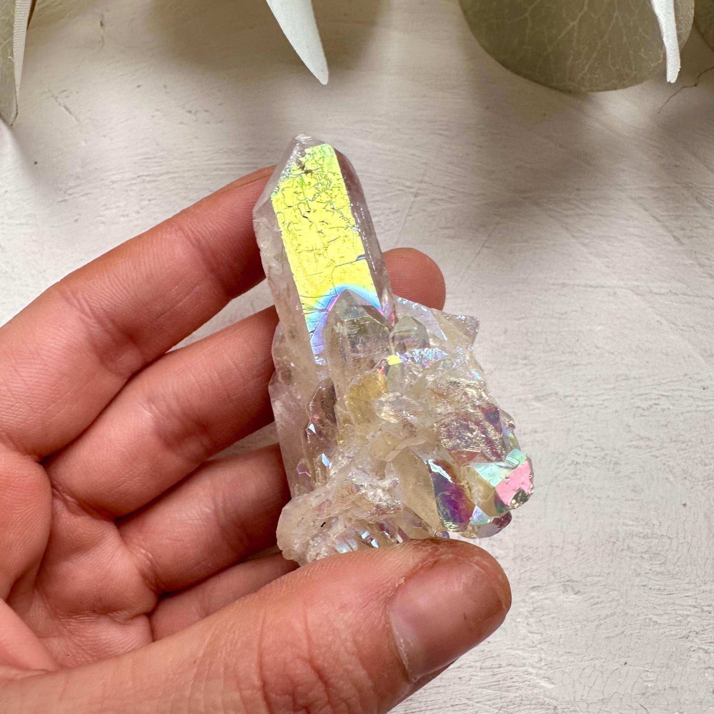 Angel Aura Quartz Cluster - GetYourCrystal