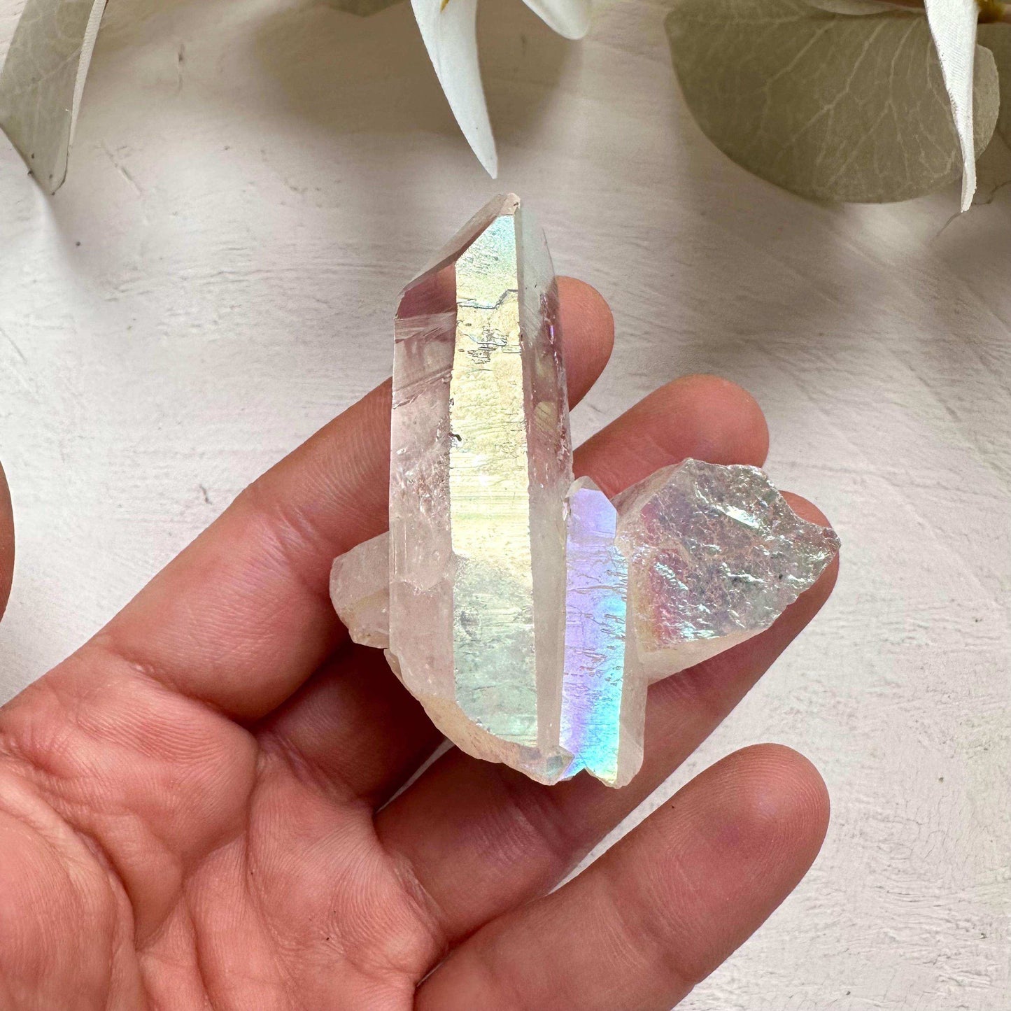 Angel Aura Quartz Cluster - GetYourCrystal