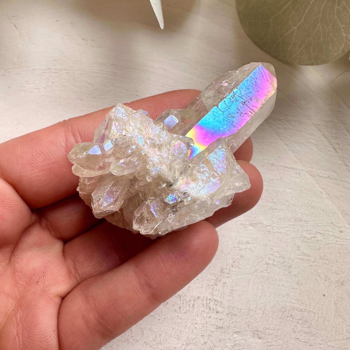 Angel Aura Quartz Cluster - GetYourCrystal