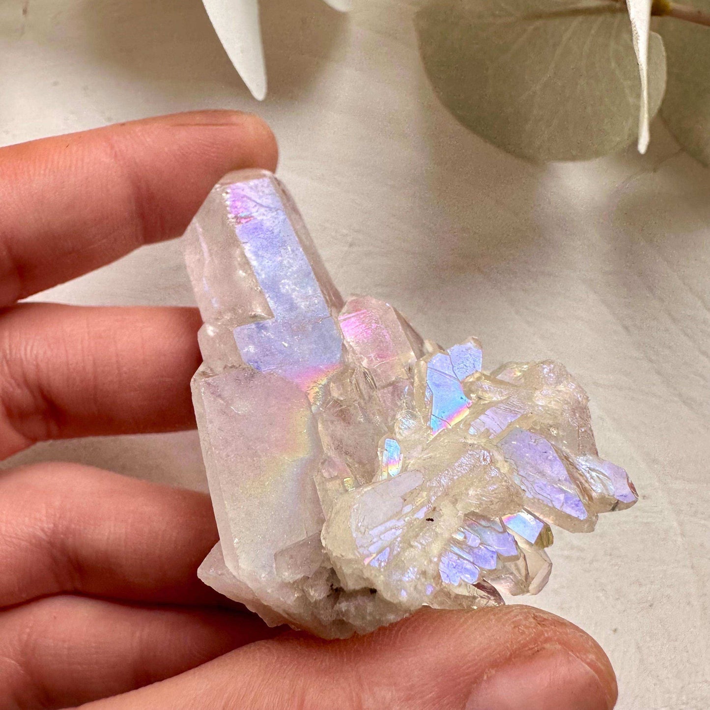 Angel Aura Quartz Cluster - GetYourCrystal