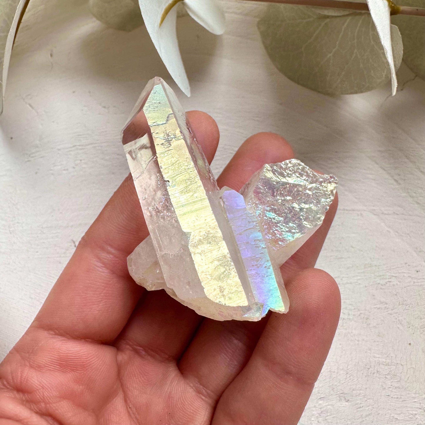 Angel Aura Quartz Cluster - GetYourCrystal