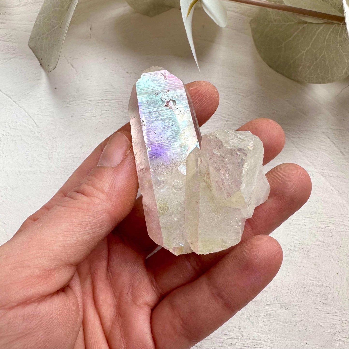 Angel Aura Quartz Cluster - GetYourCrystal
