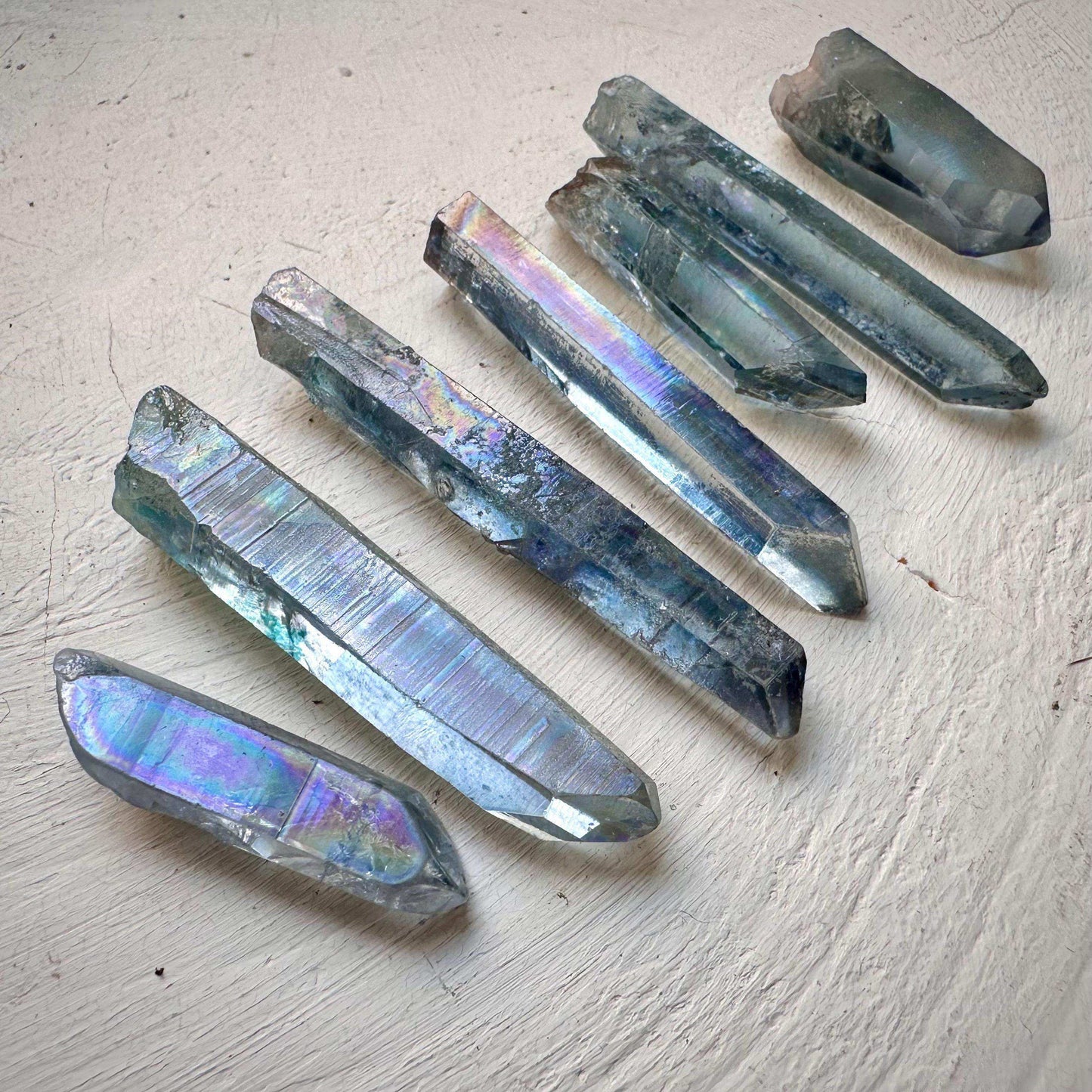Aqua Aura Quartz - B Grade Crystal Lot - GetYourCrystal