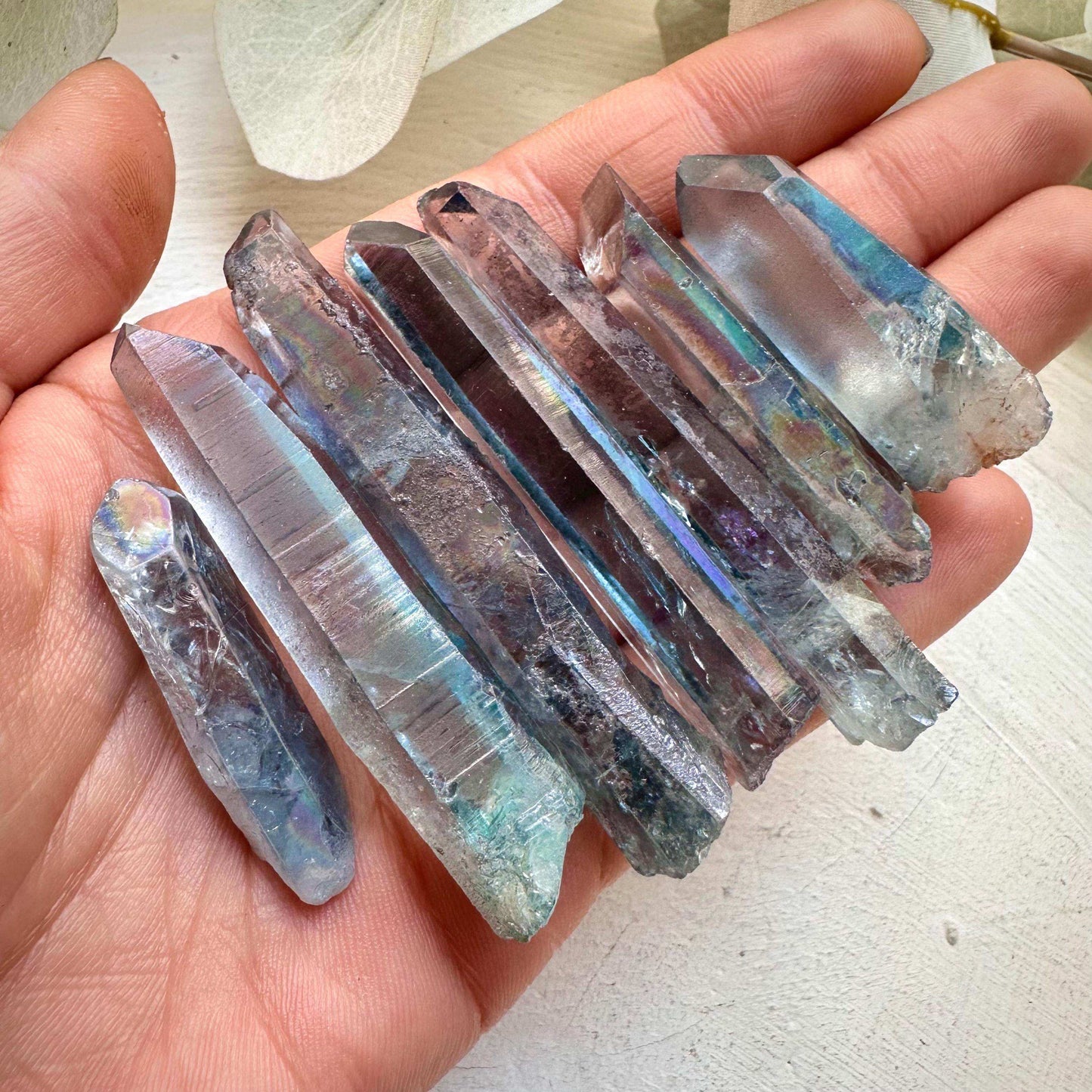 Aqua Aura Quartz - B Grade Crystal Lot - GetYourCrystal