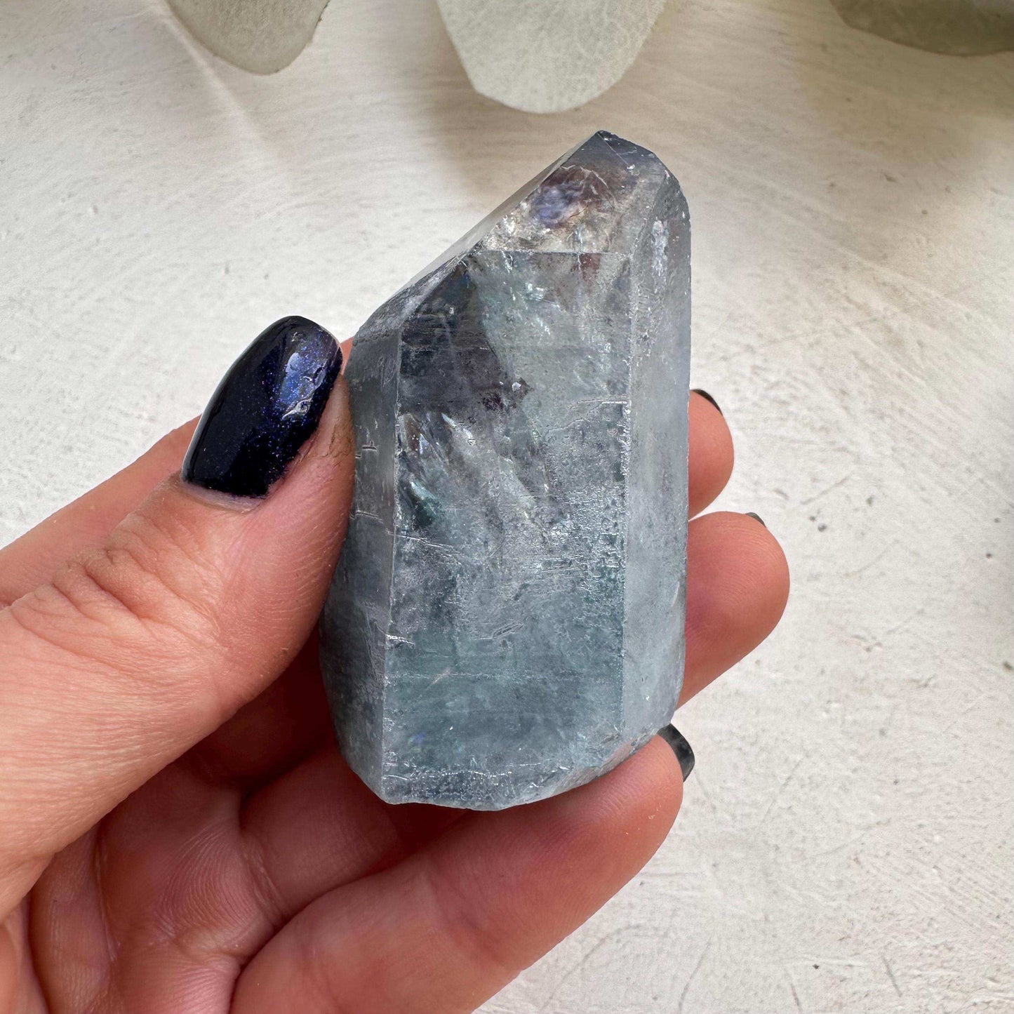 Aqua Aura Quartz Point - GetYourCrystal