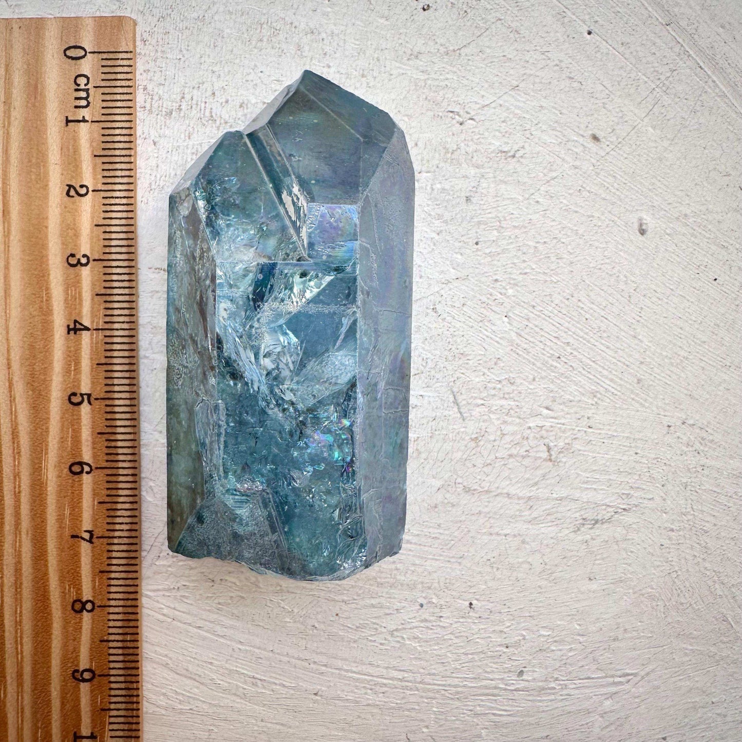 Aqua Aura Quartz Point - GetYourCrystal