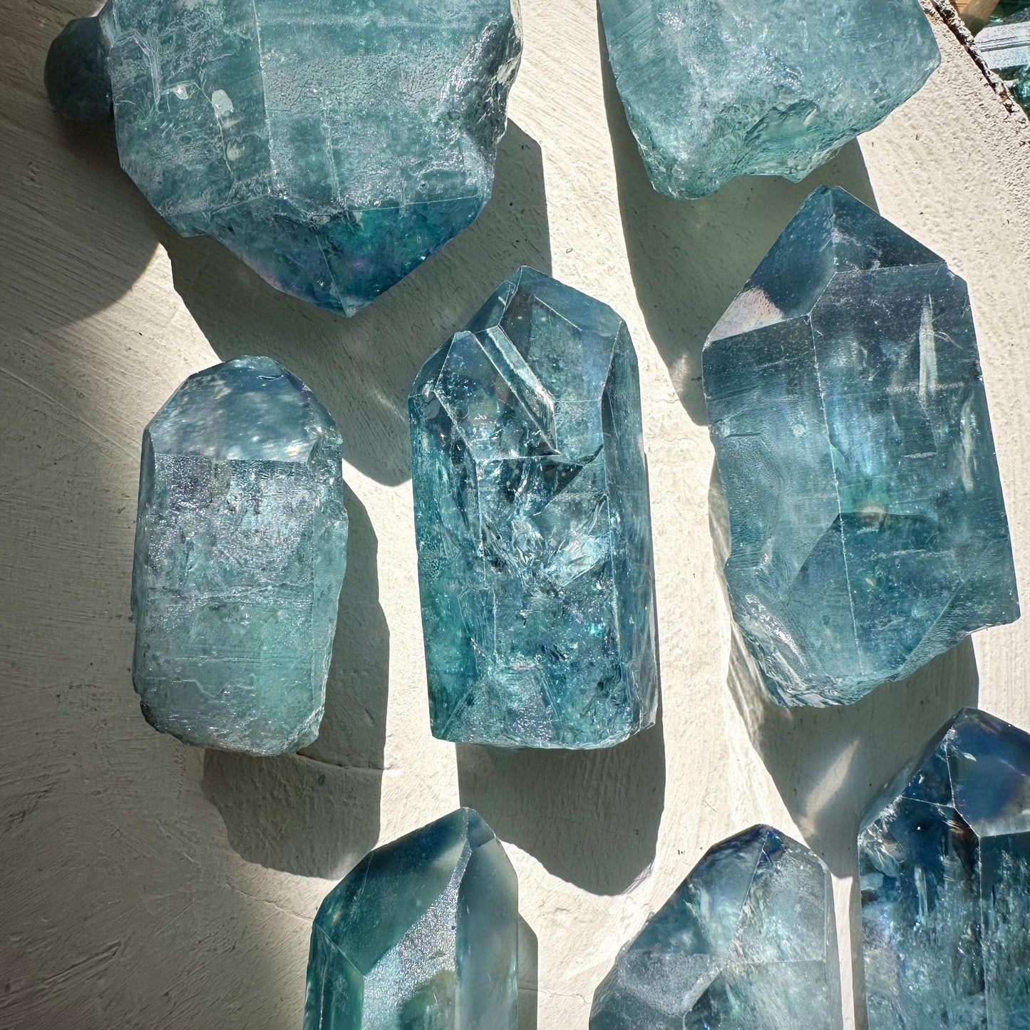 Aqua Aura Quartz Point - GetYourCrystal