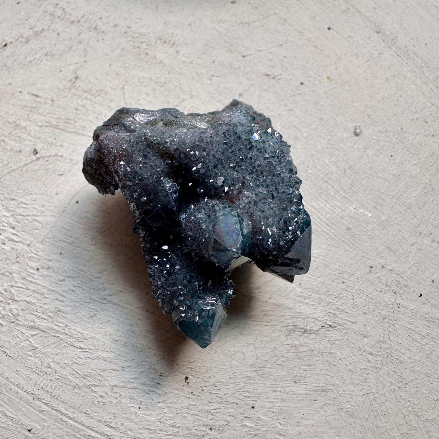 Aqua Aura Spirit Quartz Cluster - 24g - GetYourCrystal