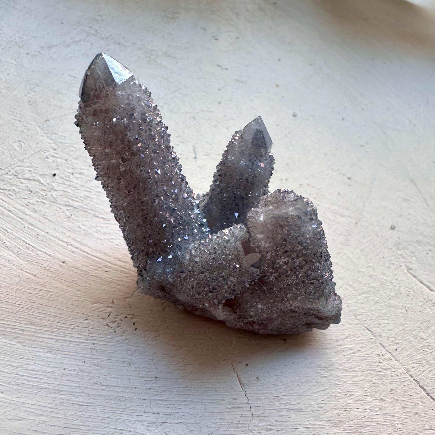 Aqua Aura Spirit Quartz Cluster - GetYourCrystal