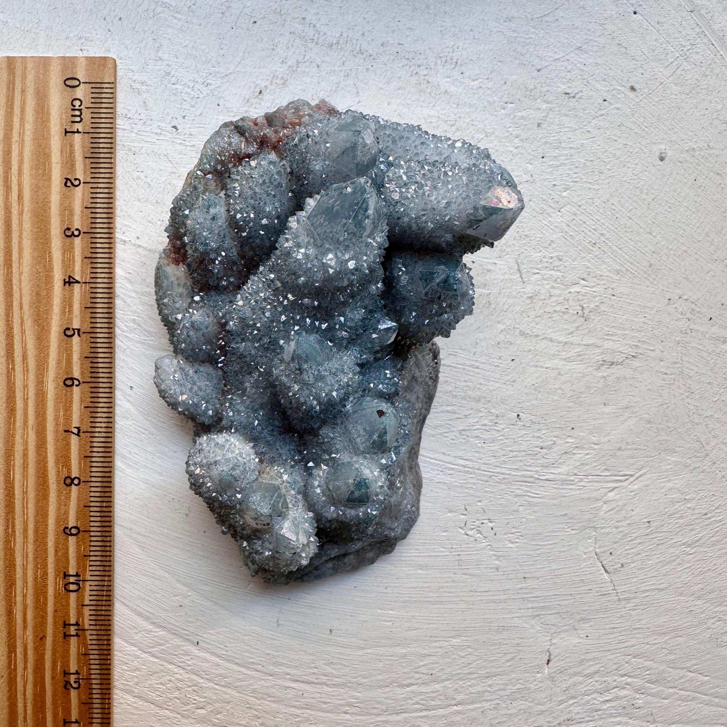 Aqua Aura Spirit Quartz Cluster - Large - GetYourCrystal