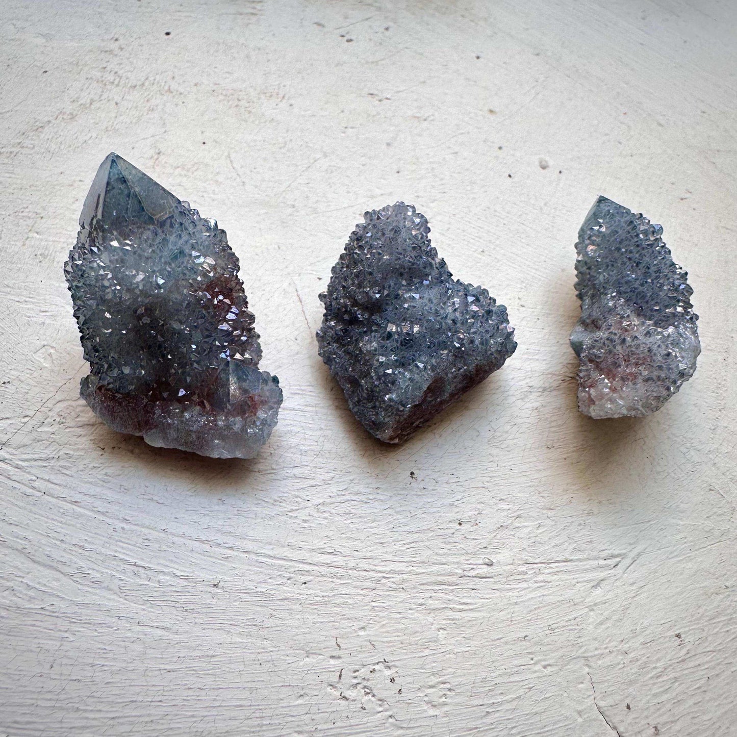 Aqua Aura Spirit Quartz Collection - 3 Pcs Lot - GetYourCrystal