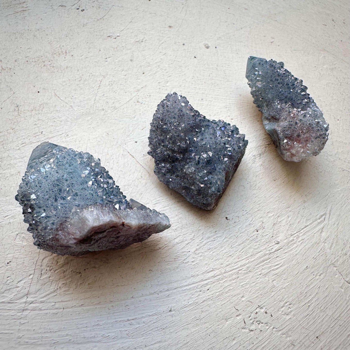 Aqua Aura Spirit Quartz Collection - 3 Pcs Lot - GetYourCrystal
