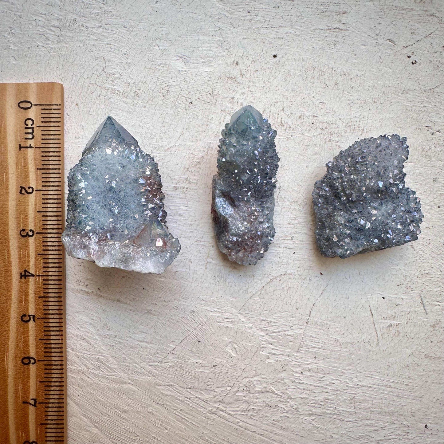 Aqua Aura Spirit Quartz Collection - 3 Pcs Lot - GetYourCrystal