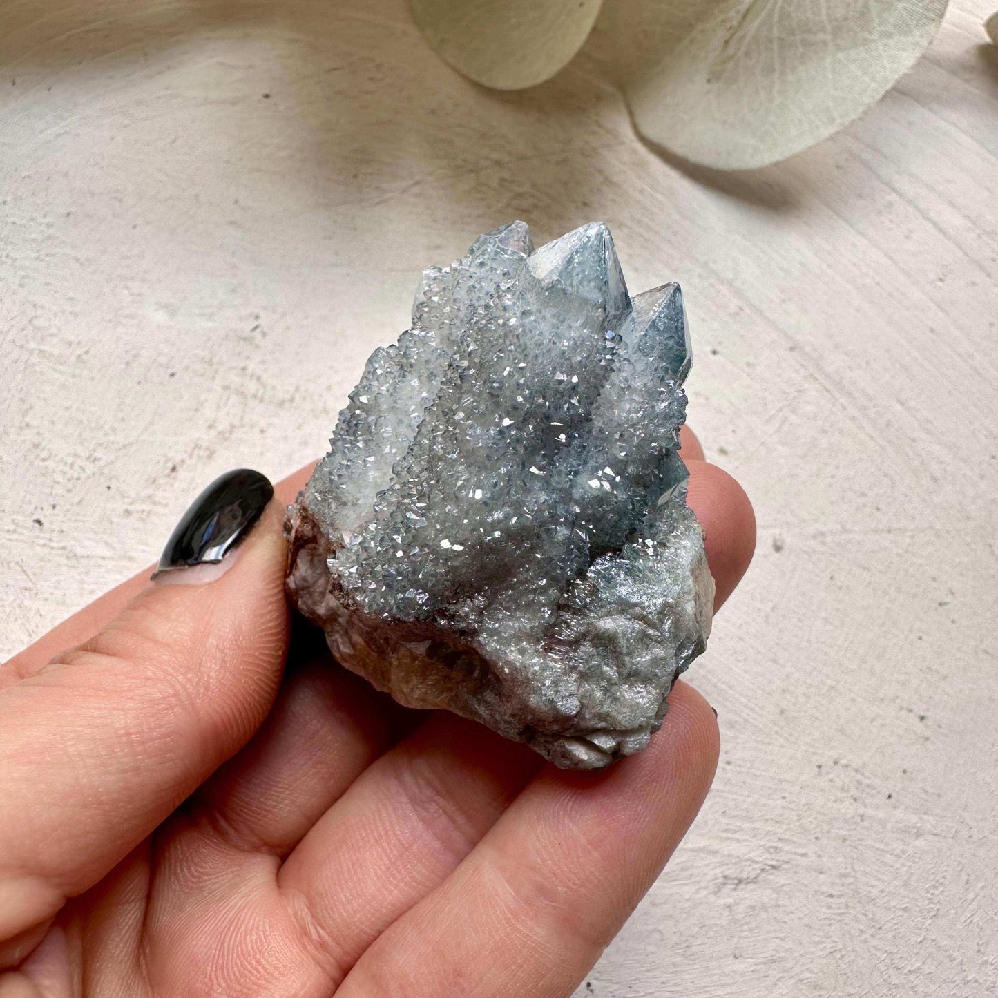 Aqua Aura Spirit Quartz Crystal Cluster - GetYourCrystal