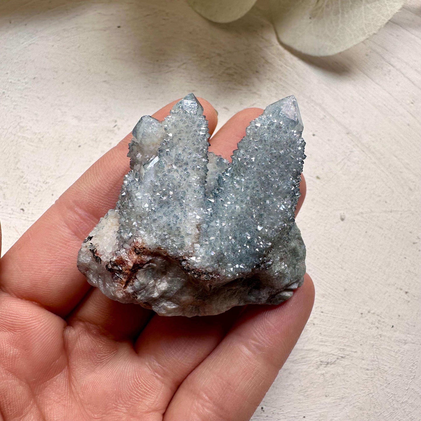 Aqua Aura Spirit Quartz Crystal Cluster - GetYourCrystal