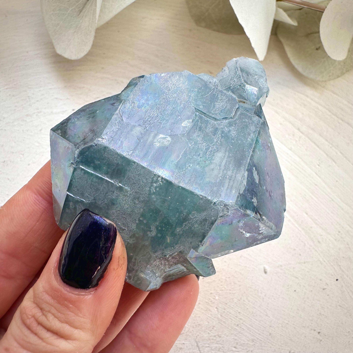 Double Terminated Aqua Aura Quartz - GetYourCrystal