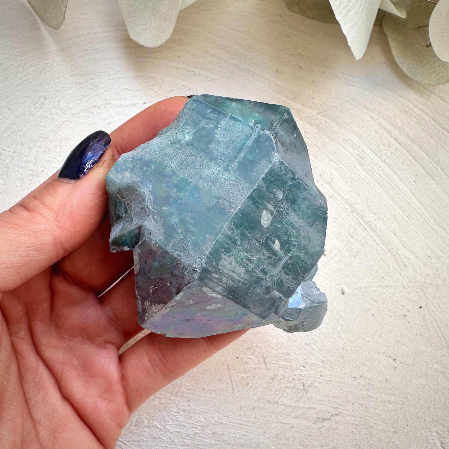 Double Terminated Aqua Aura Quartz - GetYourCrystal