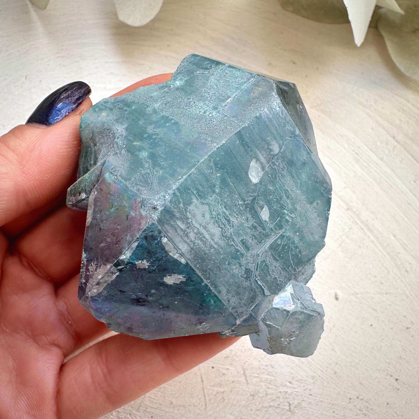Double Terminated Aqua Aura Quartz - GetYourCrystal