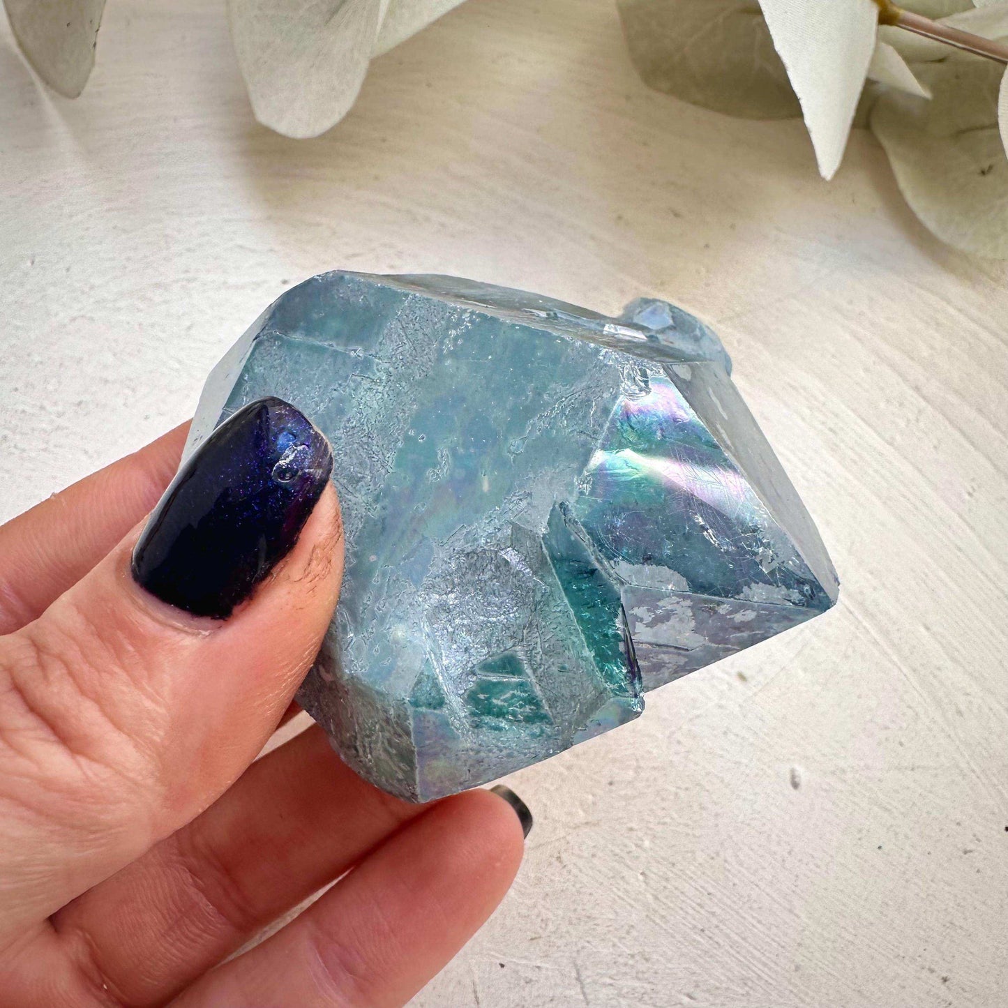 Double Terminated Aqua Aura Quartz - GetYourCrystal