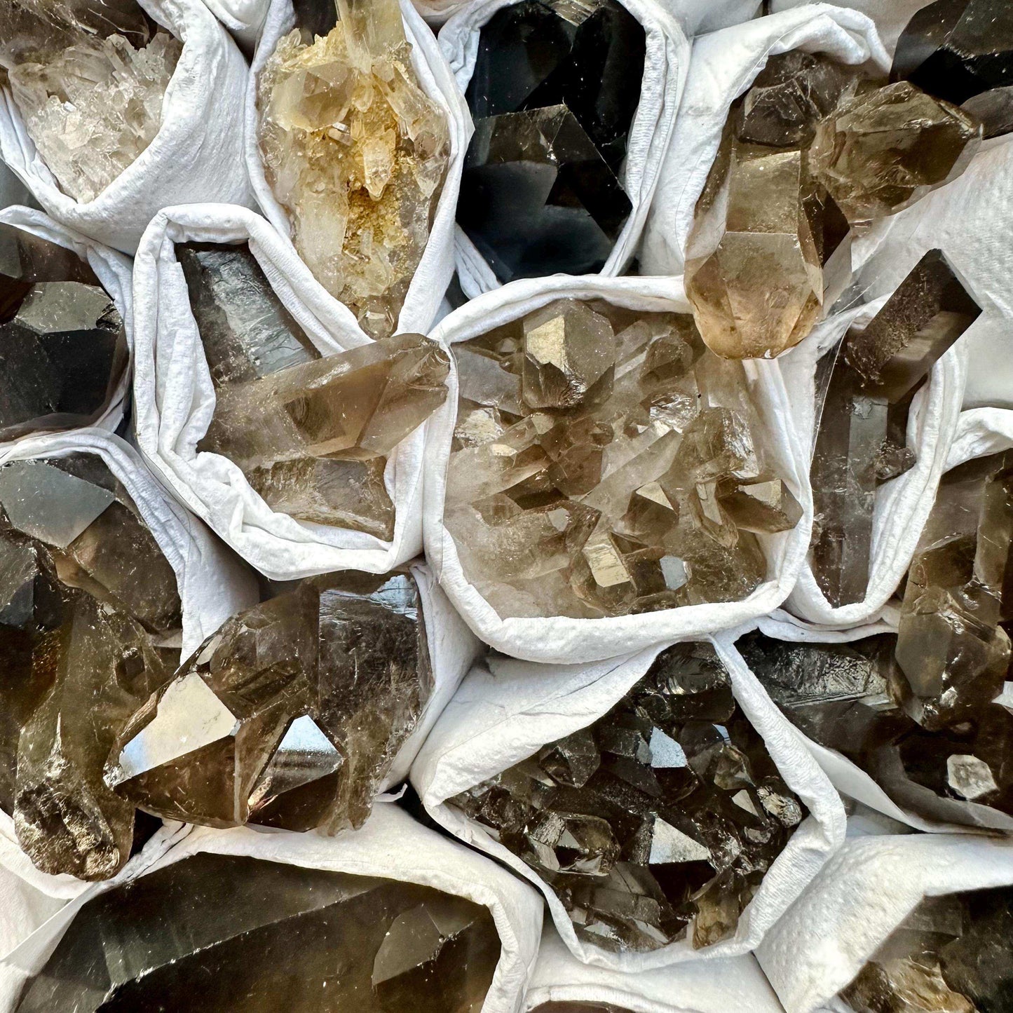 Smoky Quartz Cluster - GetYourCrystal