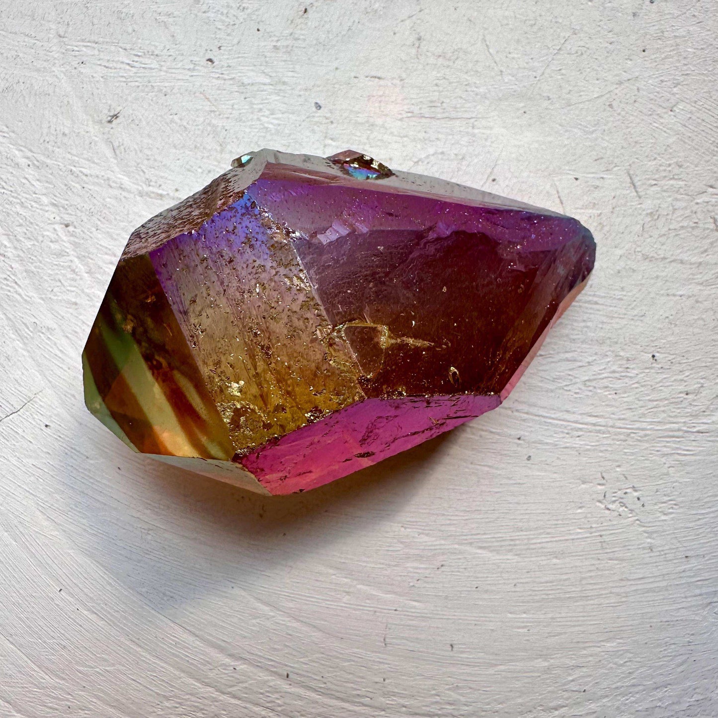Sunset Aura Quartz | Double Terminated - GetYourCrystal