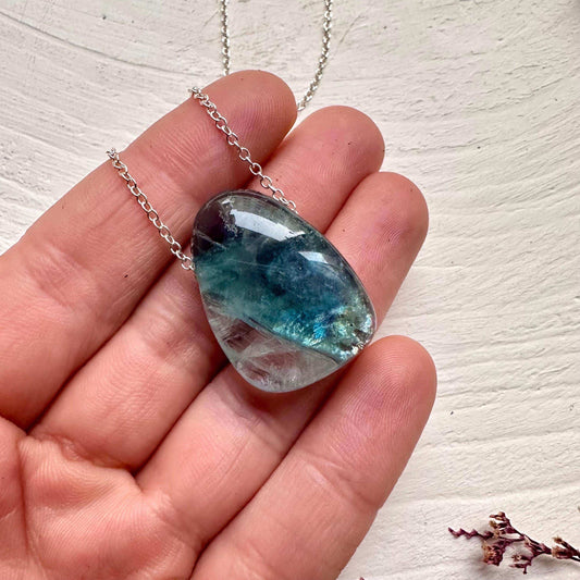 Rainbow Fluorite Necklace - GetYourCrystal
