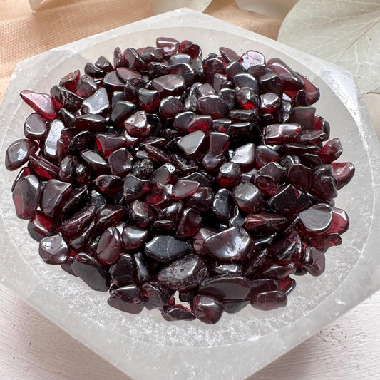 Red Garnet Lot | 4-10 mm Natural Red Garnet Chips | Small Polished Garnet Crystal | Crystals Lot - GetYourCrystal