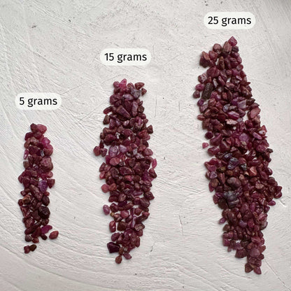 Raw Ruby Chips | 2-8 mm - GetYourCrystal