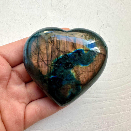 Sunset Labradorite Heart - GetYourCrystal