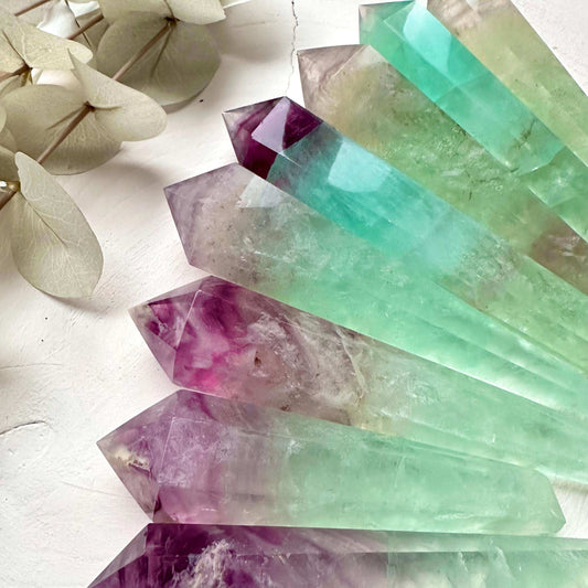 Rainbow Fluorite Wand - GetYourCrystal