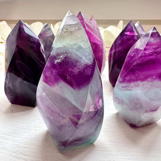 Rainbow Fluorite Flame - GetYourCrystal