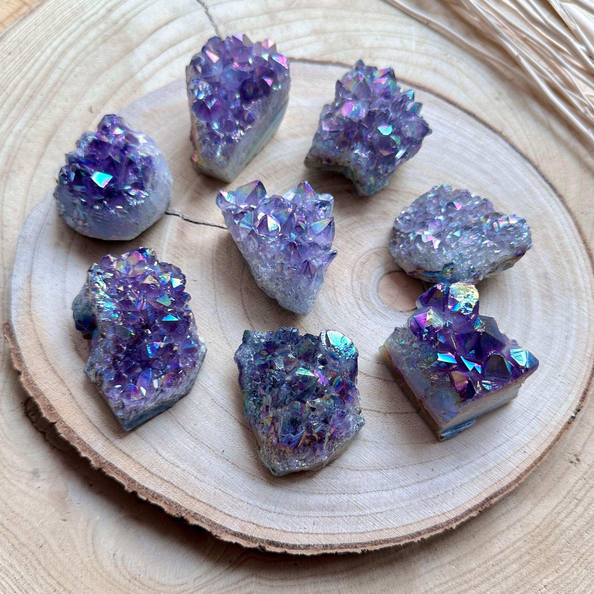 Angel Aura Amethyst Cluster - GetYourCrystal