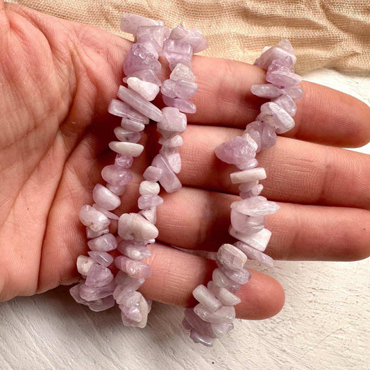 Kunzite Chips Bracelet - GetYourCrystal