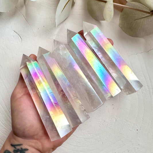 Angel Aura Quartz Tower - GetYourCrystal