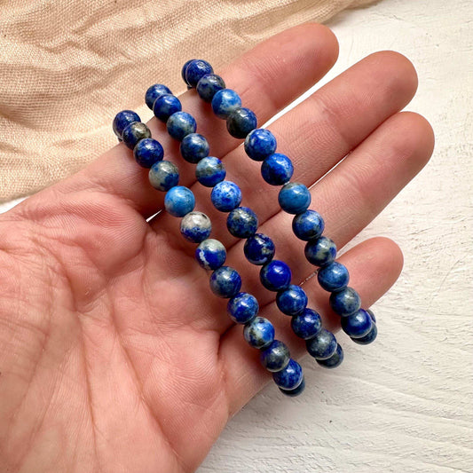 Lapis Lazuli Beaded Bracelet - GetYourCrystal