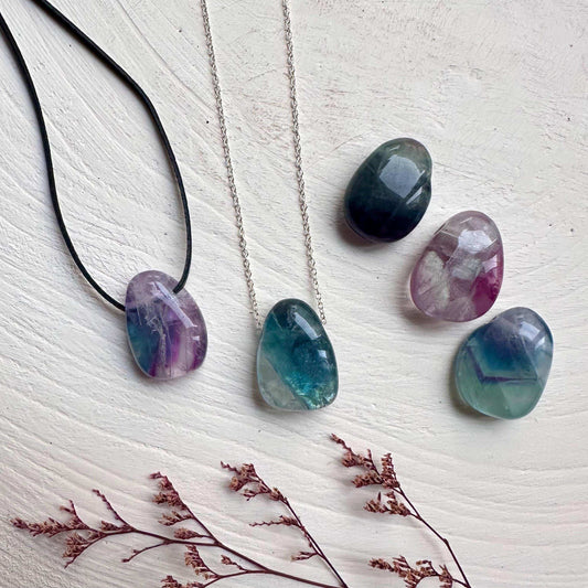 Fluorite Gemstone Pendant - GetYourCrystal