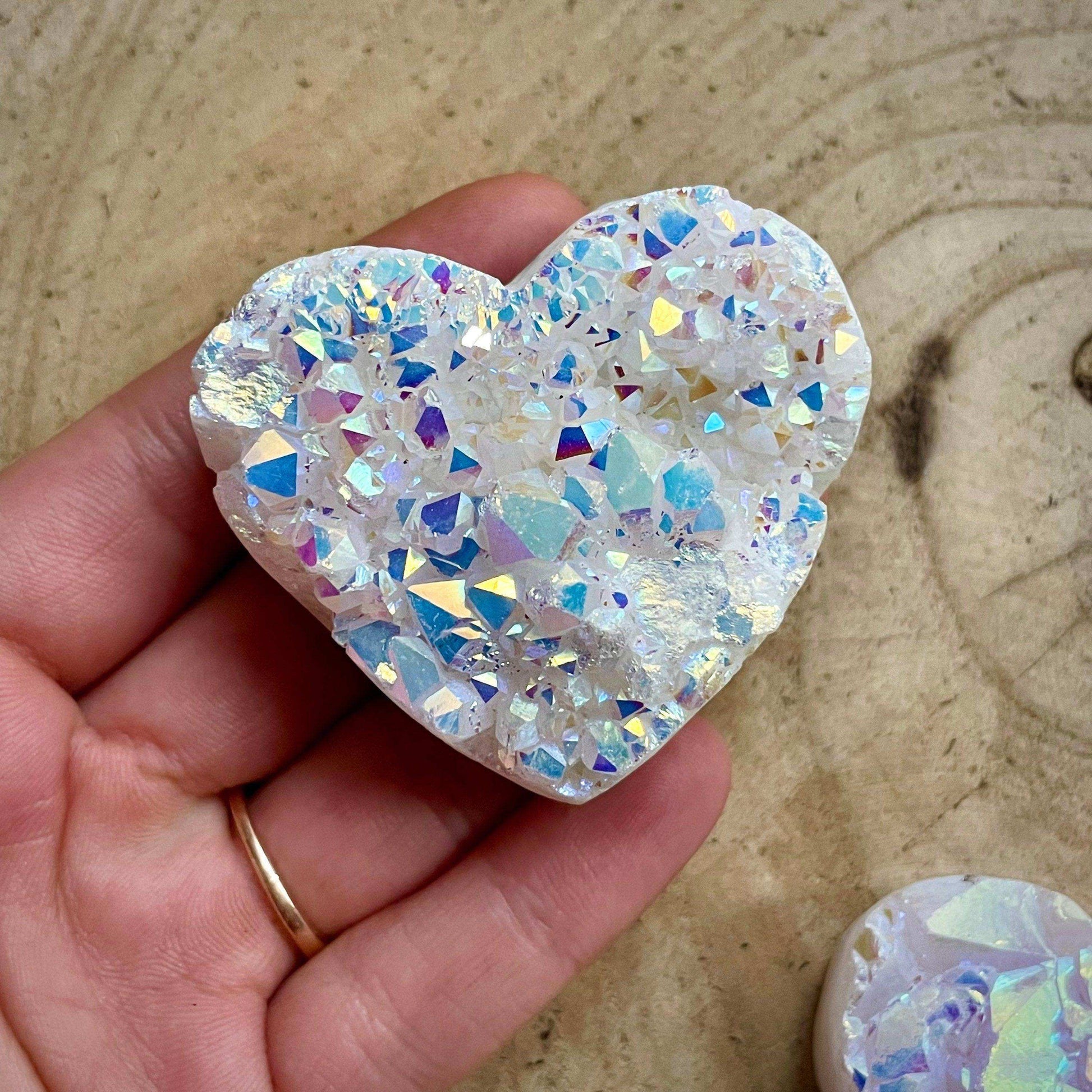 Angel Aura Quartz Heart - GetYourCrystal