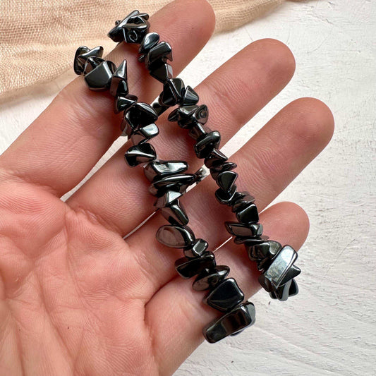 Hematite Chips Bracelet - GetYourCrystal