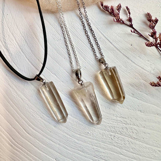 Light Smoky Quartz Necklace - GetYourCrystal
