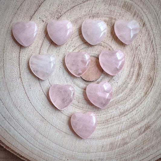 Rose Quartz Heart - 20mm - GetYourCrystal