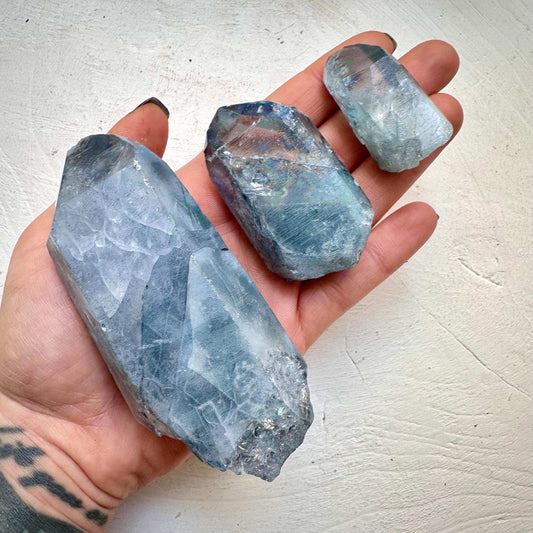 Aqua Aura Quartz Lot - B QUALITY - GetYourCrystal
