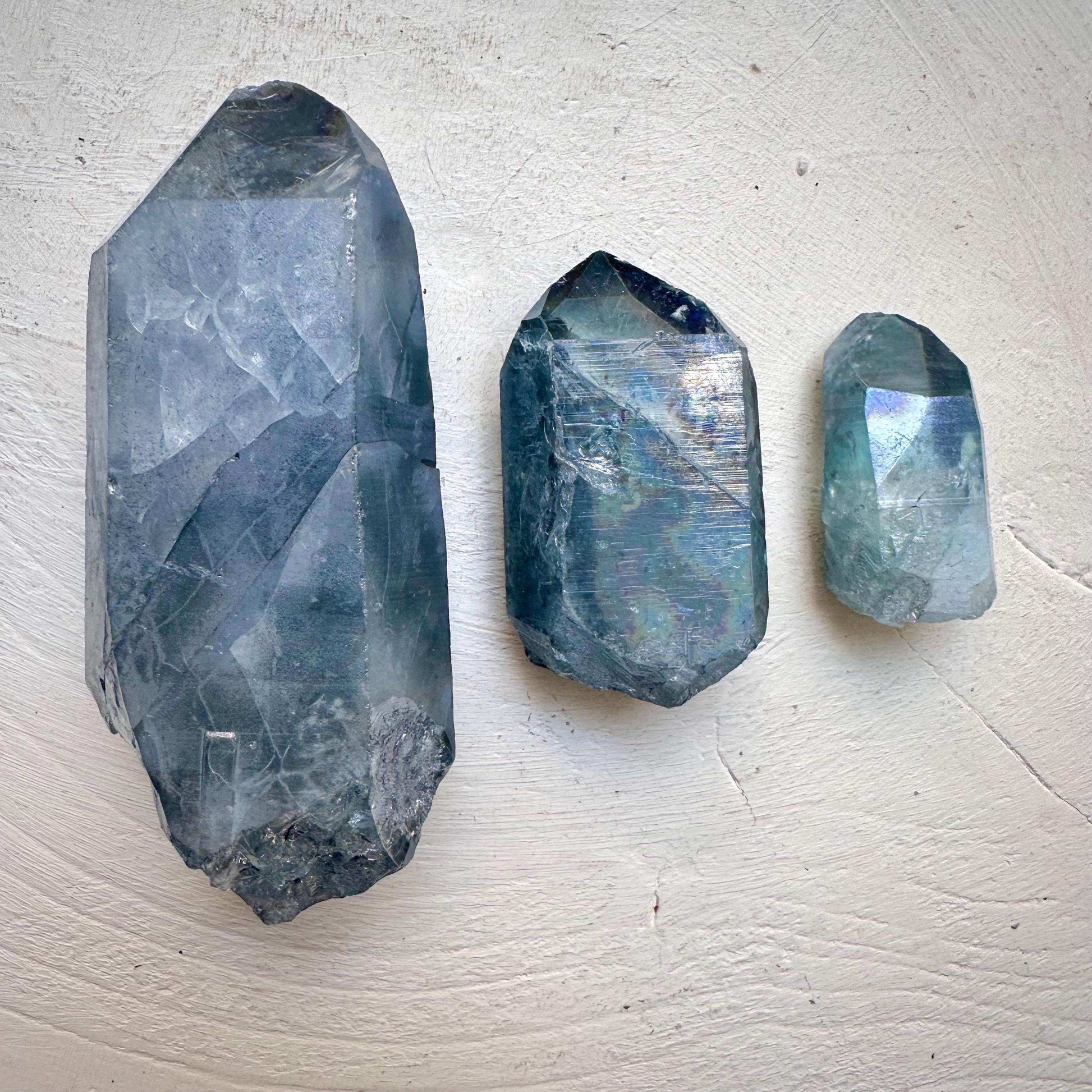 Aqua Aura Quartz Lot - B QUALITY - GetYourCrystal