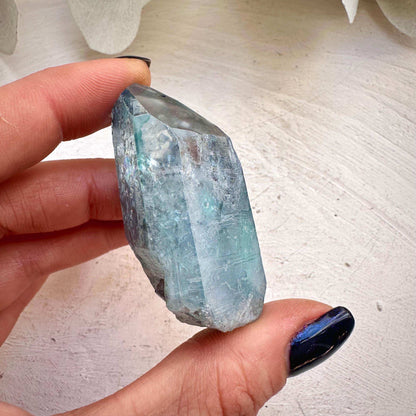 Aqua Aura Quartz Point - GetYourCrystal