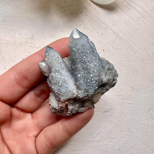 Aqua Aura Spirit Quartz Crystal Cluster - GetYourCrystal