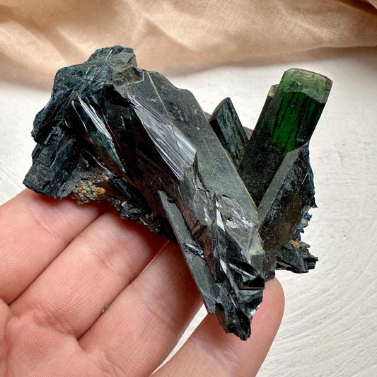 Large Vivianite Raw Crystal - 92g Cluster - GetYourCrystal