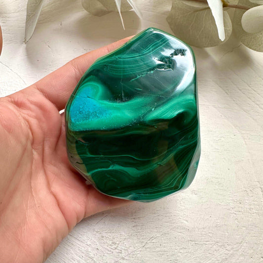 Polished Chrysocolla Malachite Crystal - GetYourCrystal