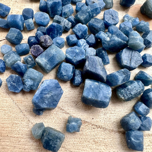 Raw Blue Sapphire Crystals - Natural and Untreated