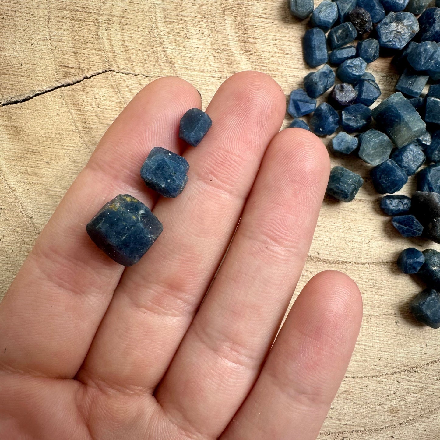 Raw Blue Sapphire Crystals - Natural and Untreated